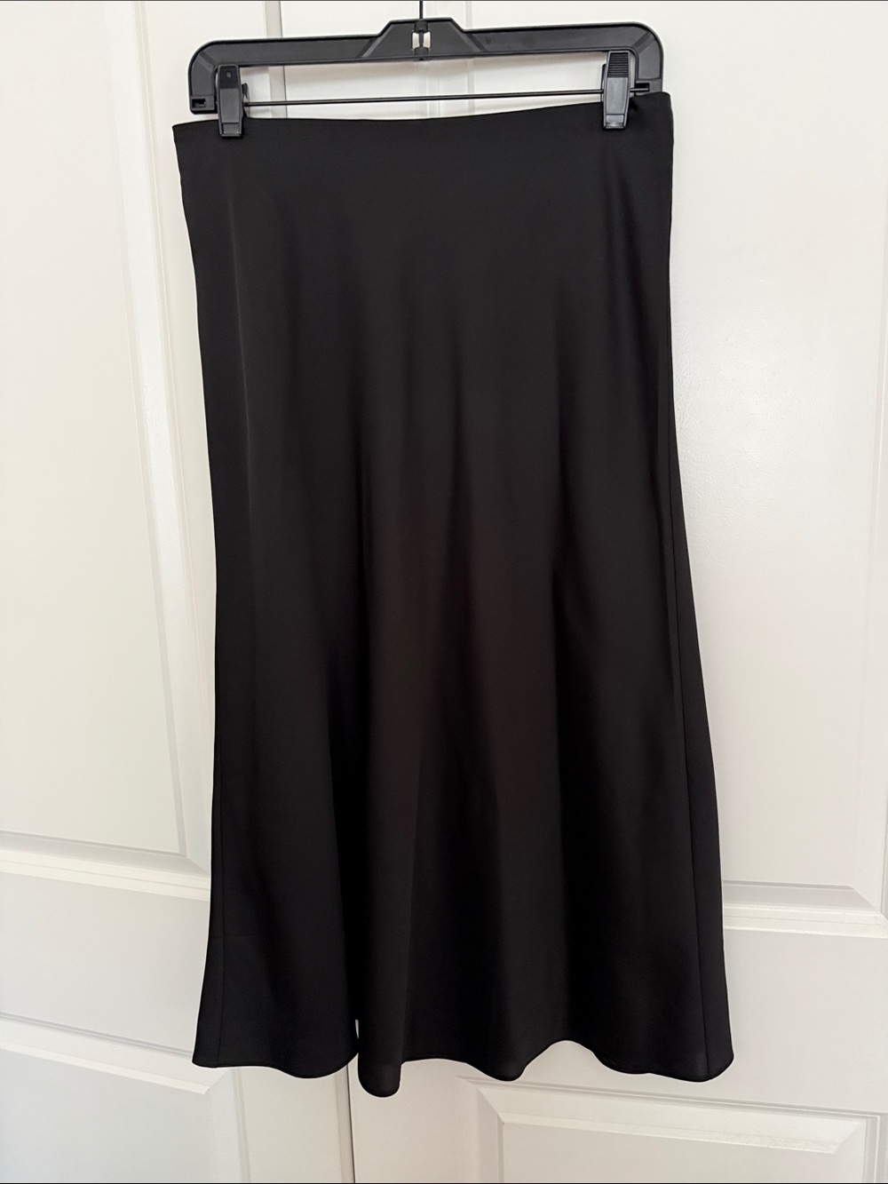 J. Crew Black A-Line Midi Skirt